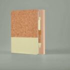 neutral A5 Cork Fabric Hard Cover Notebook and Pen Set