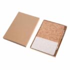 neutral A5 Cork Fabric Hard Cover Notebook and Pen Set
