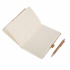 neutral A5 Cork Fabric Hard Cover Notebook and Pen Set