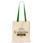 Cotton Shopping Bag – Green Handle