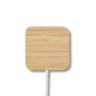 15W Square Bamboo Magsafe Wireless Charger