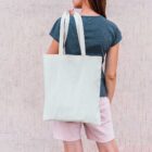 Eco Friendly Cotton Shopping Bag With Gusset
