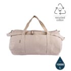 certified Recycled Cotton Duffel / Gym Bag – Natural