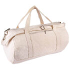 certified Recycled Cotton Duffel / Gym Bag – Natural