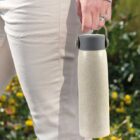 eco-neutral Wheat Straw Glass Bottle