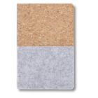 eco-neutral Recycled Felt & Cork Soft Cover Notebook