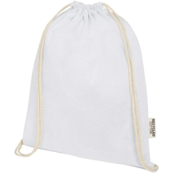 140 g/m² GRS recycled cotton drawstring bag