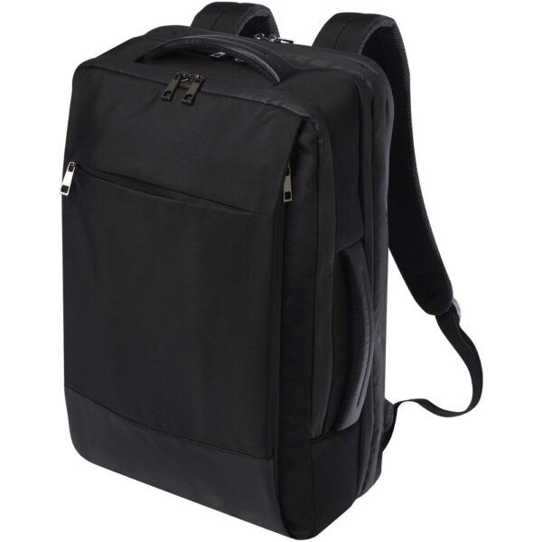 17" GRS recycled expandable laptop backpack 35L