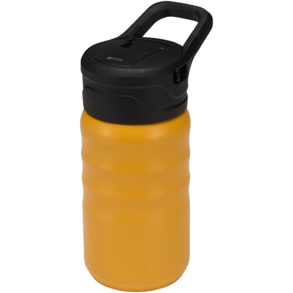 350 ml RCS recycled double wall stainless steel sport bottle with flip straw
