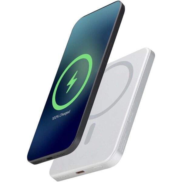 5000 mAh RCS recycled aluminium magnetic power bank