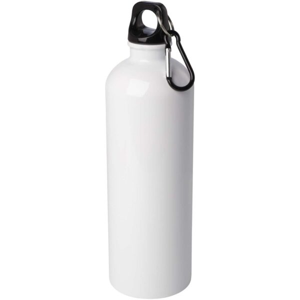 750 ml RCS certified single wall stainless steel water bottle with carabiner