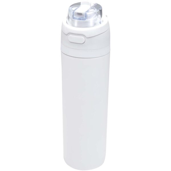 800 ml RCS recycled single wall stainless steel water bottle with dual function lid
