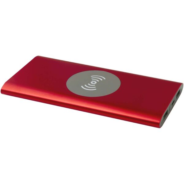 8000 mAh Type-C recycled aluminium wireless power bank