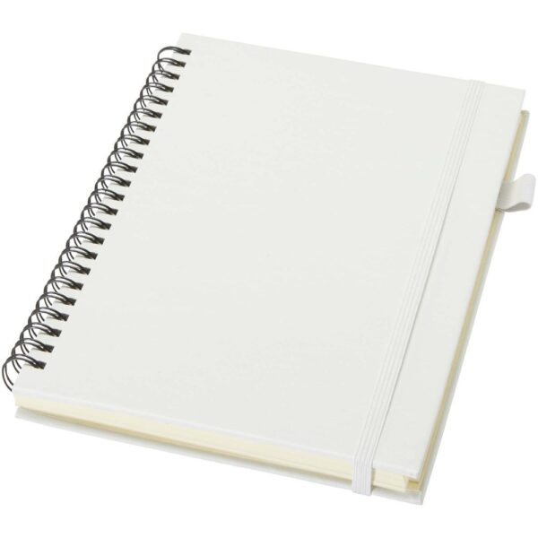 A5 recycled plastic hard cover spiral notebook