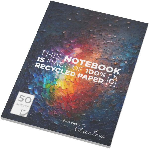A5 recycled soft cover notebook - 50 lined sheets