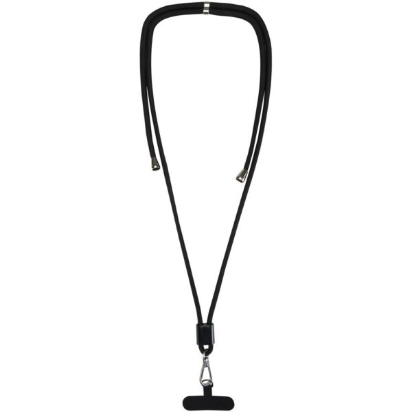 Adjustable recycled smartphone lanyard