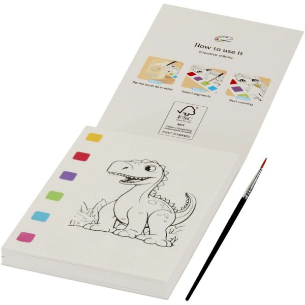 Colouring book and water brush pen set