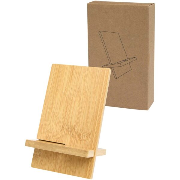 Detachable bamboo phone stand