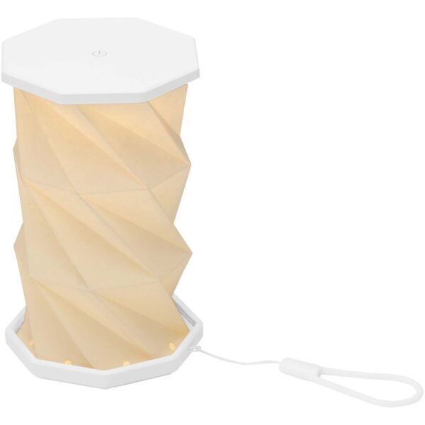 Foldable and dimmable recycled plastic table lamp