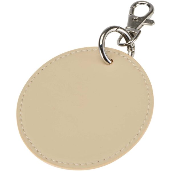 GRS recycled round charm keychain