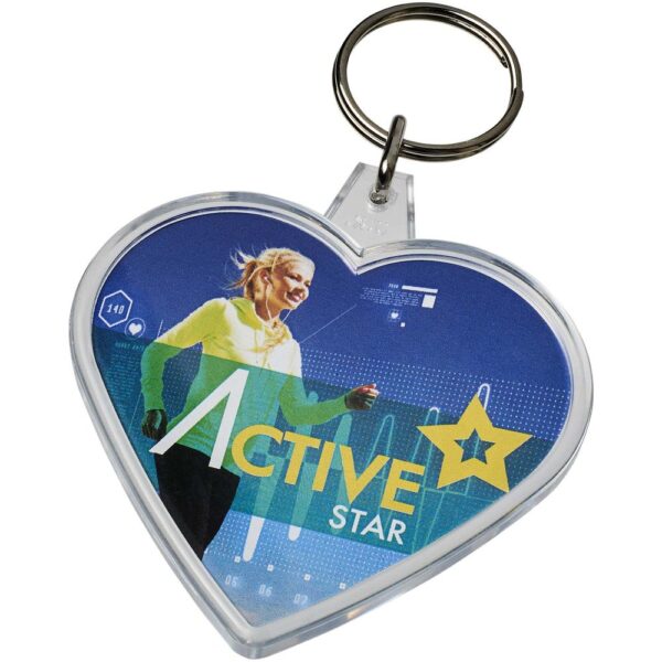 Heart-shaped keychain