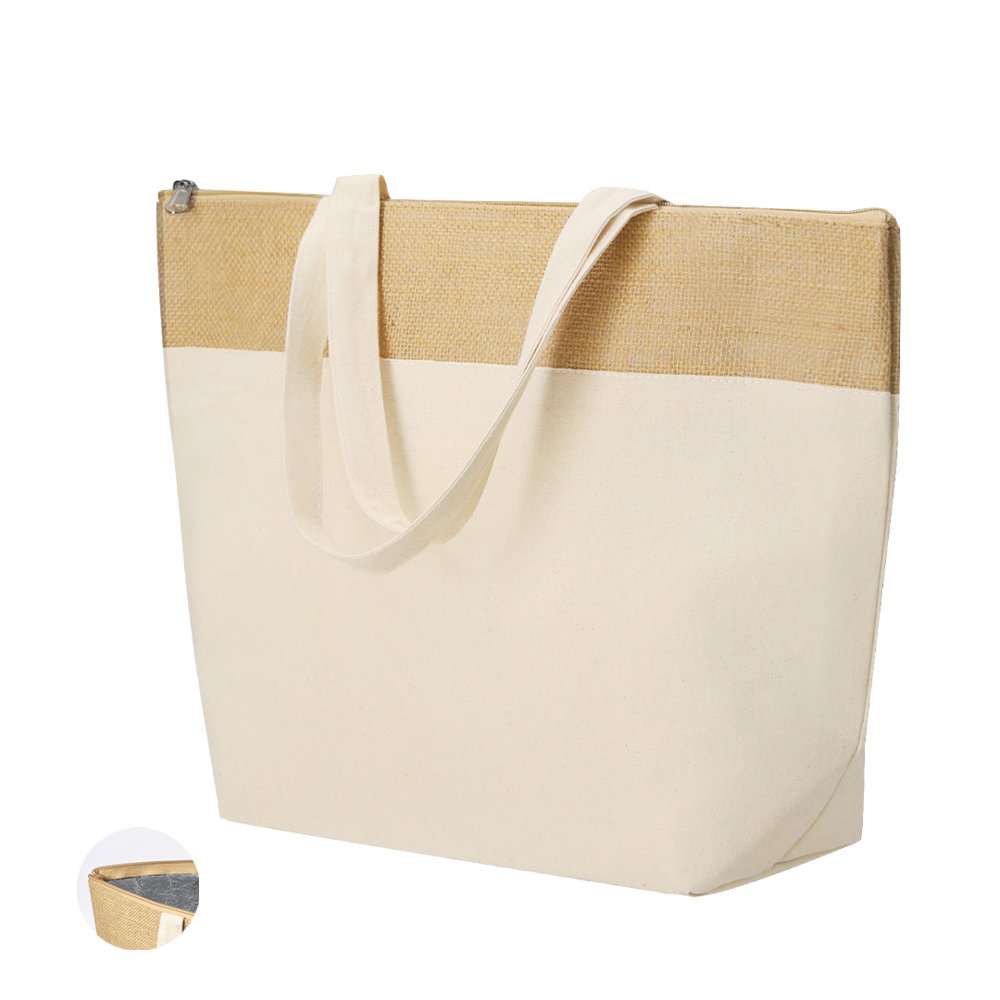 Jute 13 L cooler bag