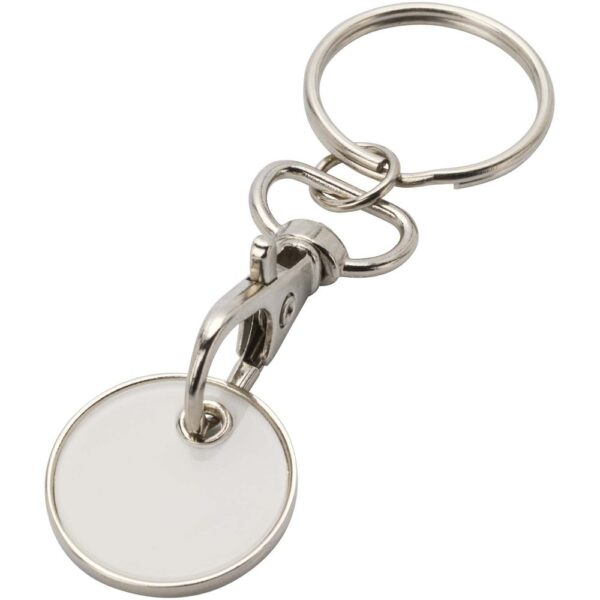 Keyring with trolley coin