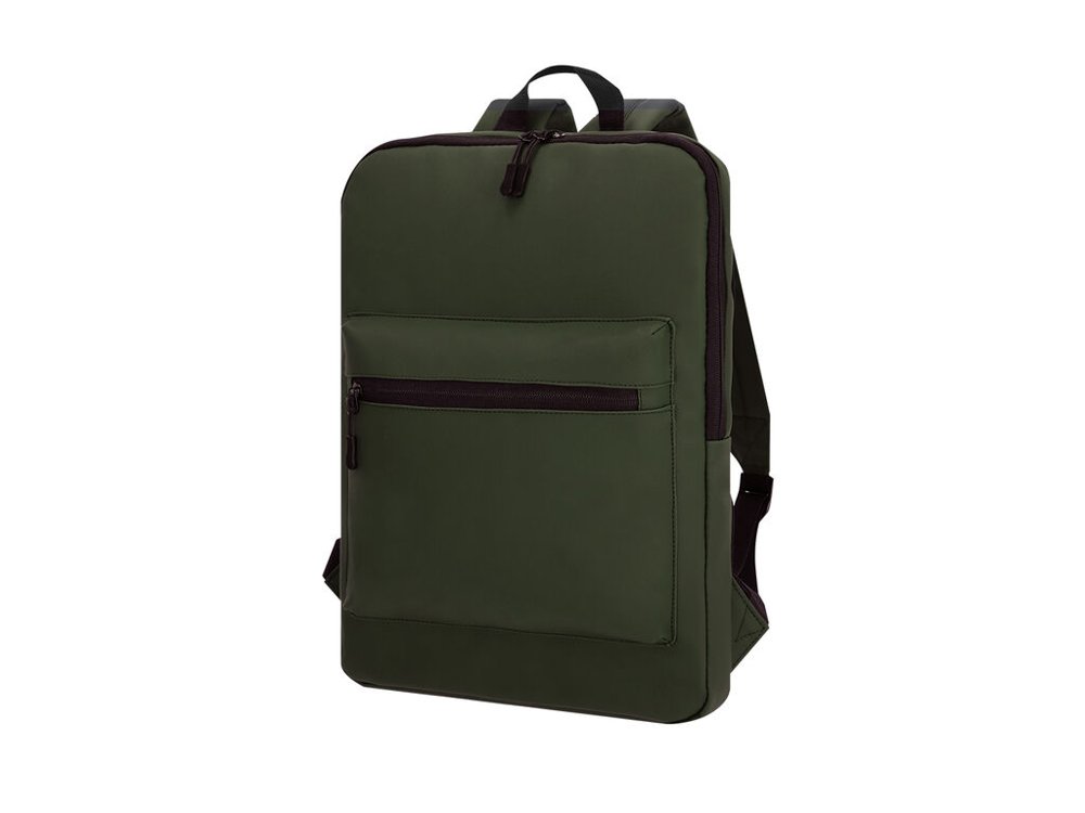 Leatherette document backpack