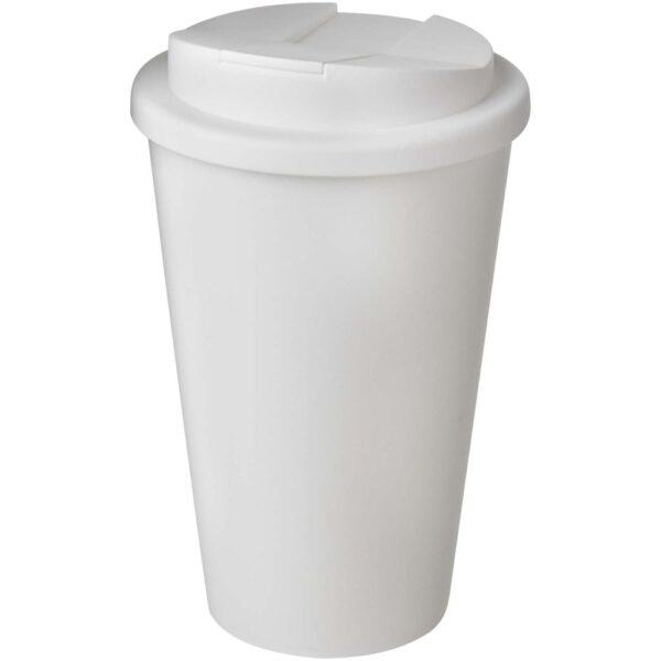 Ocean-plastic 350 ml insulated tumbler with spill-proof lid