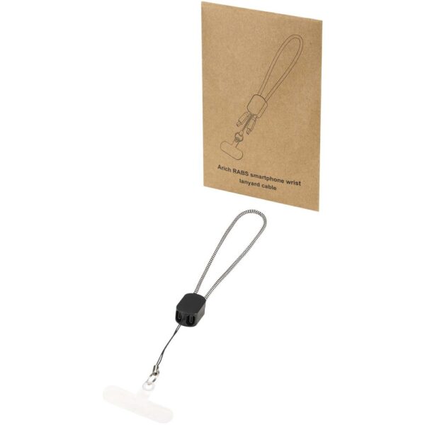RCS recycled wrist lanyard with built-in 20W Type-C charging cable