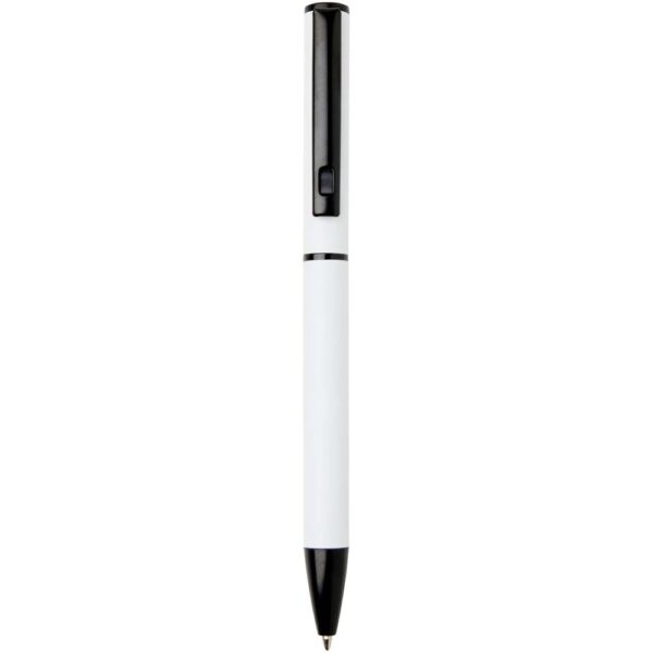 Recycled aluminium twist ballpoint pen with sleeve (blue ink)