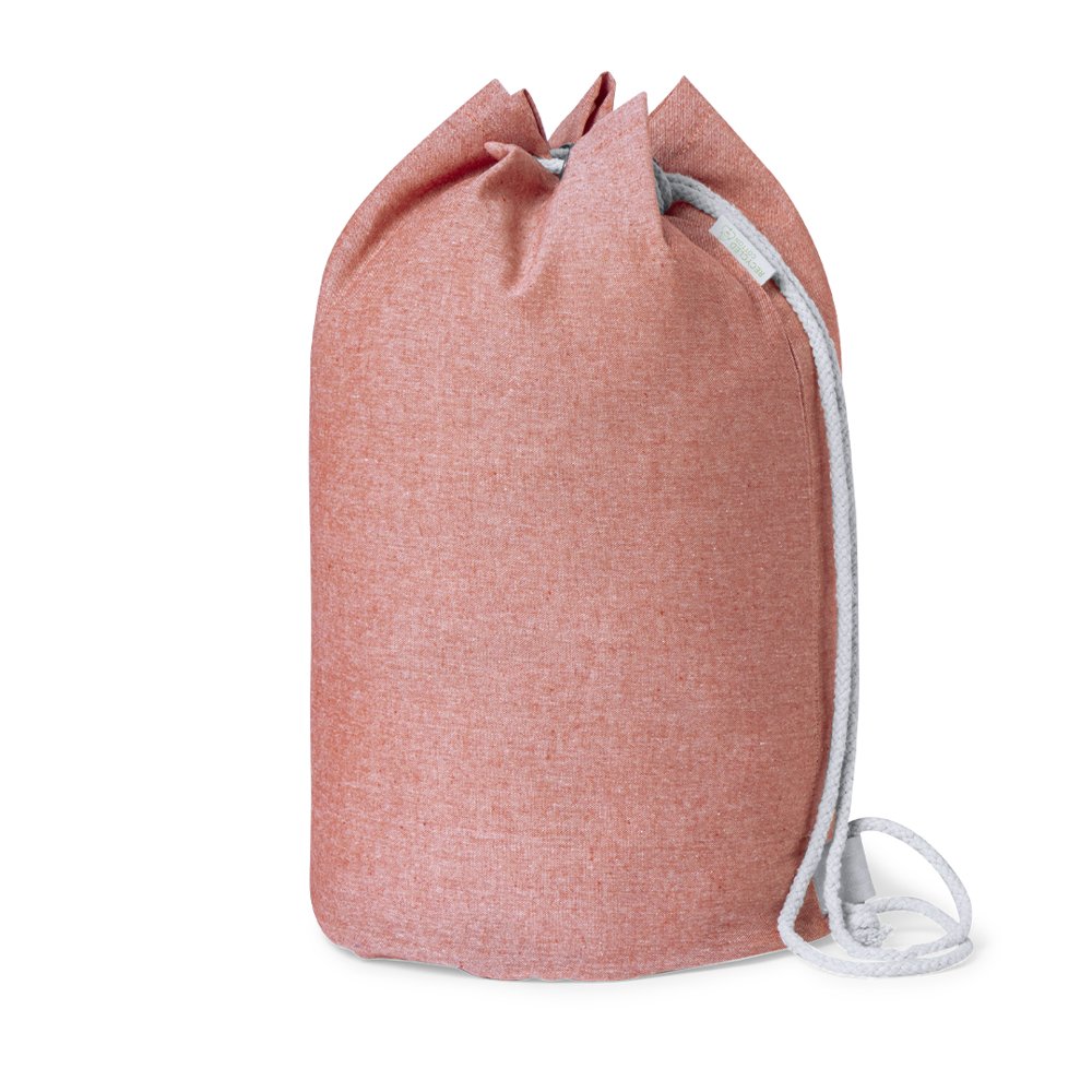 Recycled cotton duffel bag
