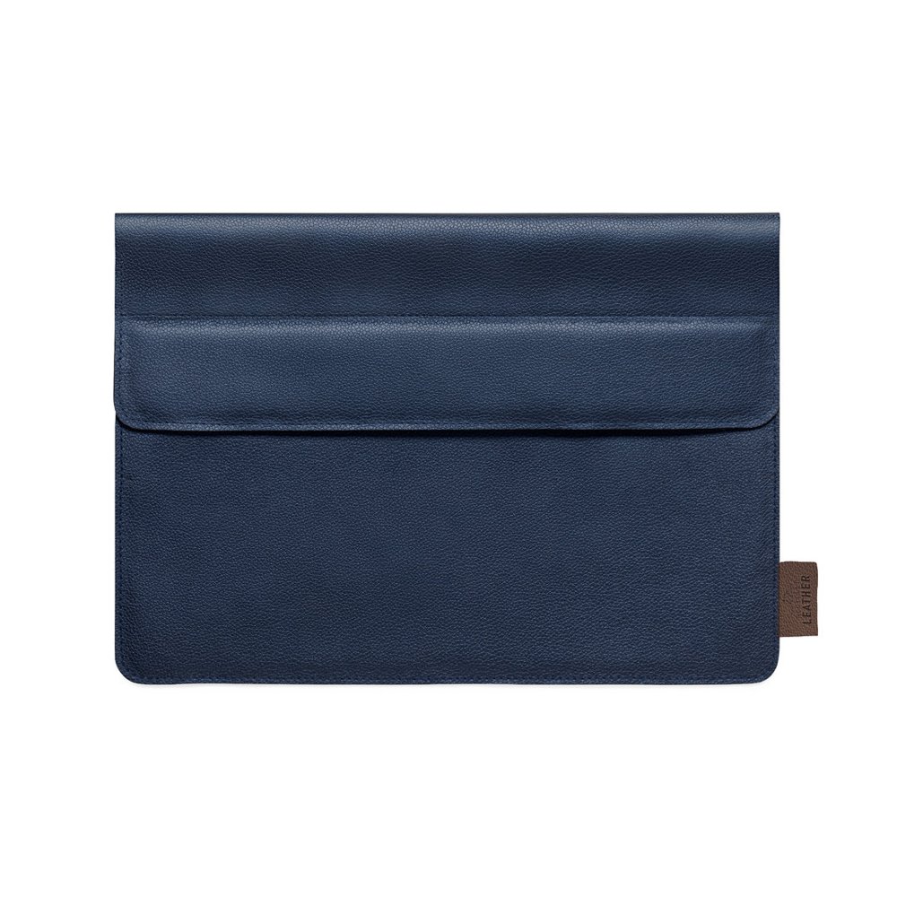 Recycled leather laptop sleeve