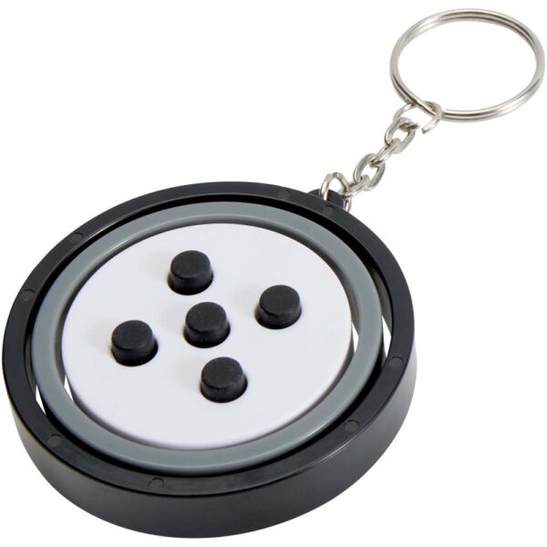 Recycled plastic gyroscope fidget keychain
