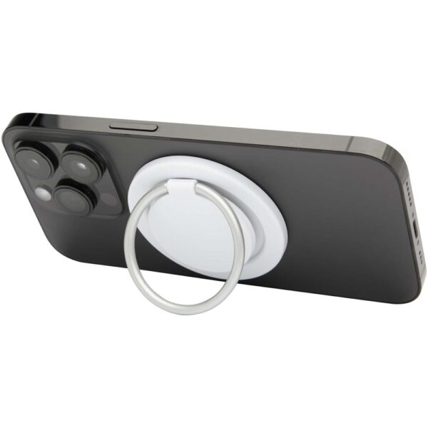 Recycled plastic magnetic phone holder with ring stand