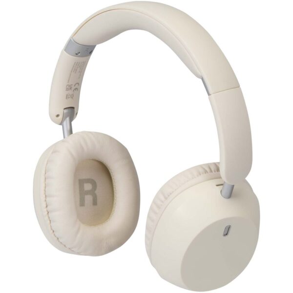 Recycled plastic over-ear foldable ANC and ENC headphones