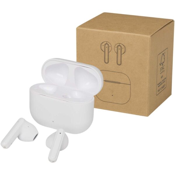 Recycled plastic True Wireless Bluetooth earbuds