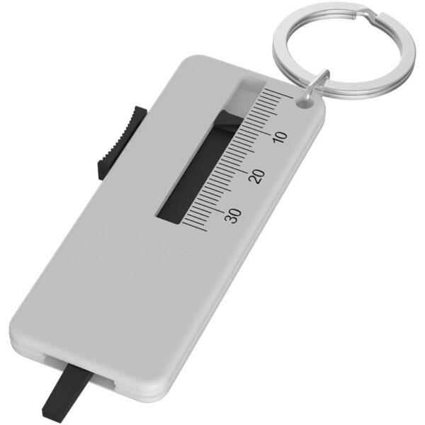 Recycled tyre tread check keychain