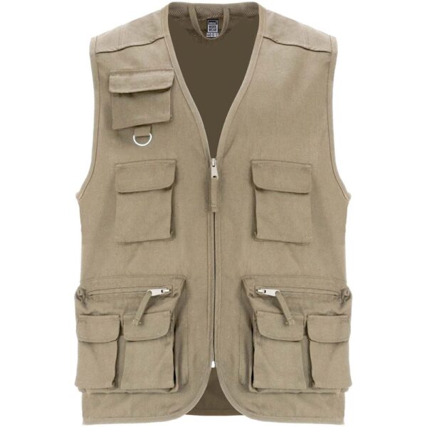 Roly Venera 200 g/m2 v-neck multi-pocket workwear vest
