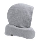 RPET hooded travel pillow