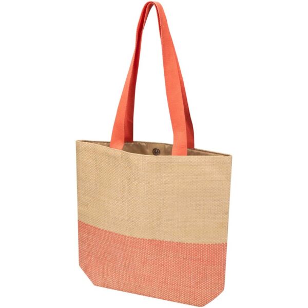 Straw paper tote bag 10L