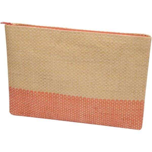 Straw paper zipped pouch 3L