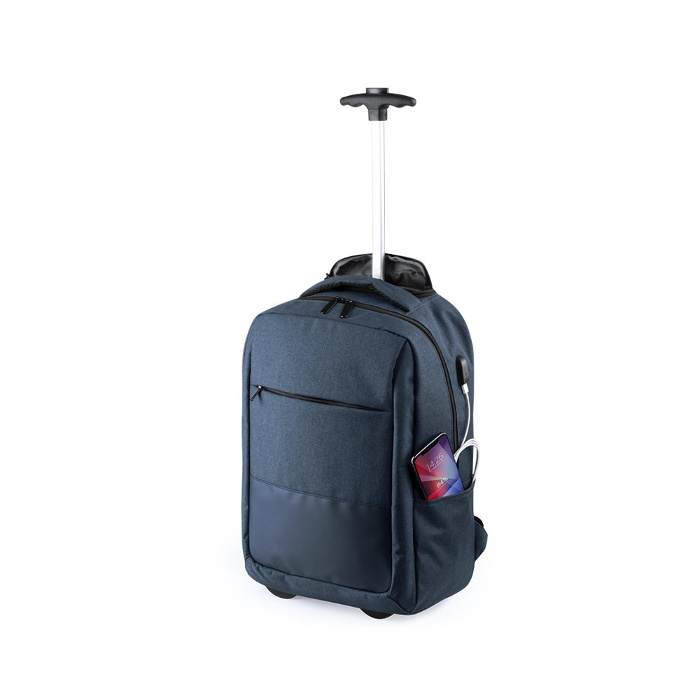 Trolley backpack with USB port