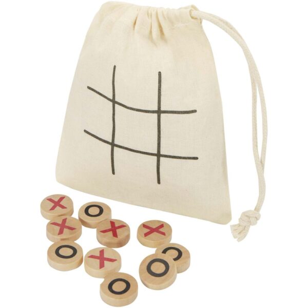 Wooden tic, tac, toe game