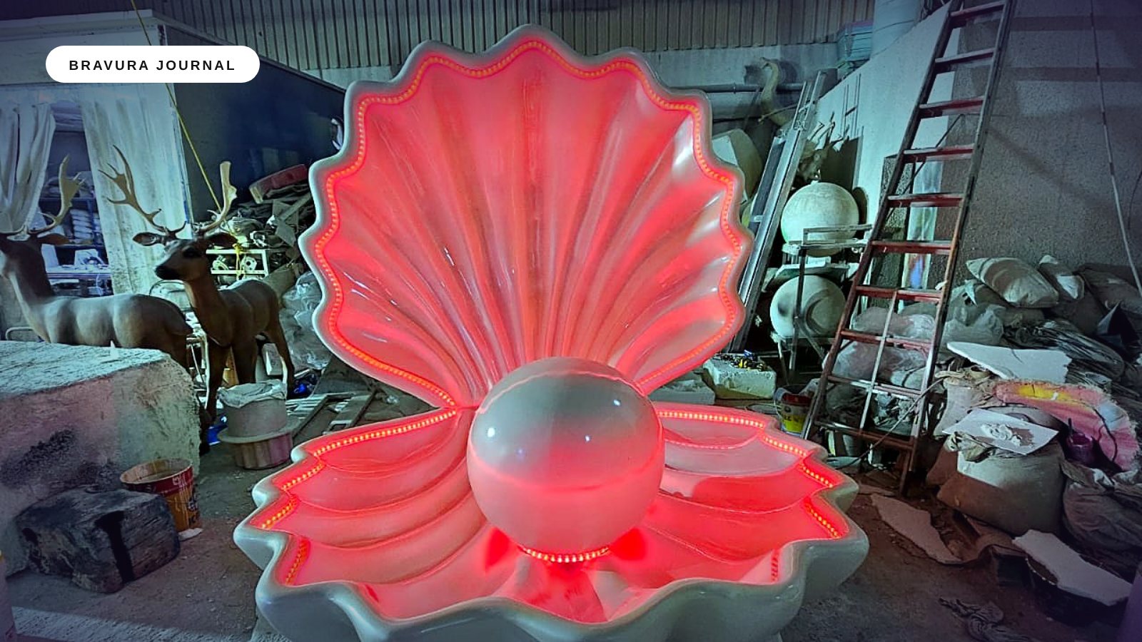 Illustration: The pearl that glowed: building a giant LED shell for a five-star hotel