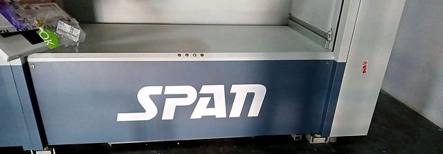Branding on machinery – Logistics company · cut-out printed vinyl
