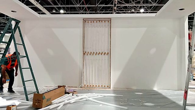 Education publisher – Empty shell: walls going up on build day